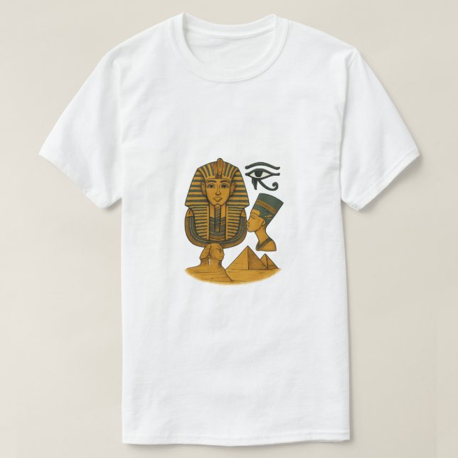 Ancient Egyptian Pharaoh Symbols T-Shirt (Design vorne)