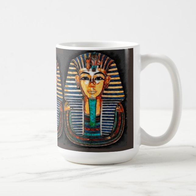 Ancient Egyptian Pharaoh Tutankhamen Tasse (Rechts)