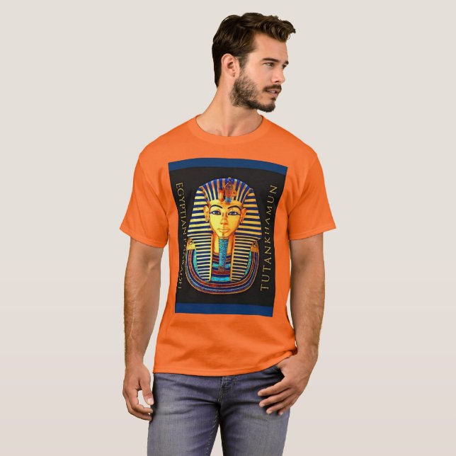 Ancient Egyptian Pharaoh Tutankhamun Gold Mask T- T-Shirt (Vorne ganz)