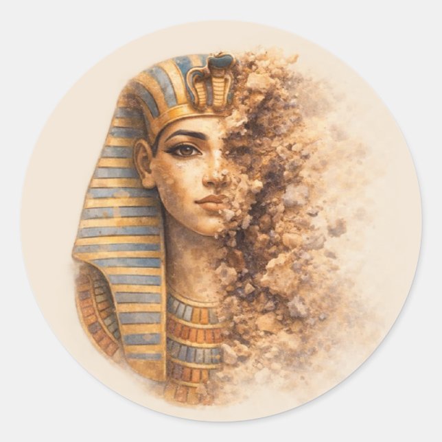 Ancient Egyptian Queen Egyptian Heritage Sticker (Vorderseite)
