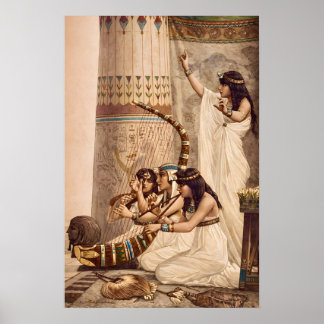 Ancient Egyptian Temple Musicians Poster
