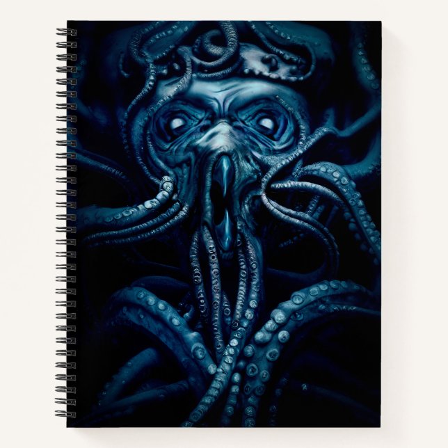 Ancient Eldtich Horror: Deep Ocean Kraken Notizbuch (Vorderseite)
