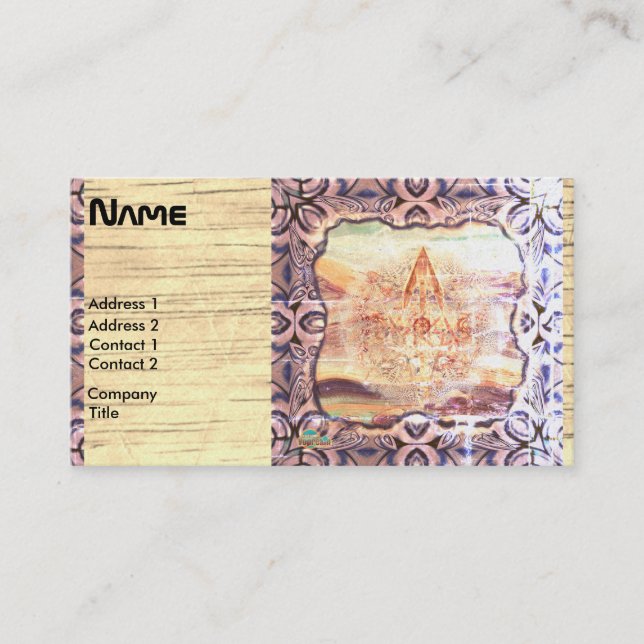 Ancient Future Ungewöhnliches Design Visitenkarte (Vorderseite)