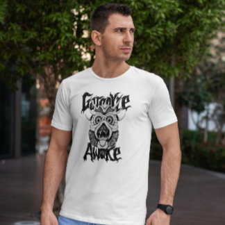 Ancient Gargoyle Monster Hand Drawn T Shirt