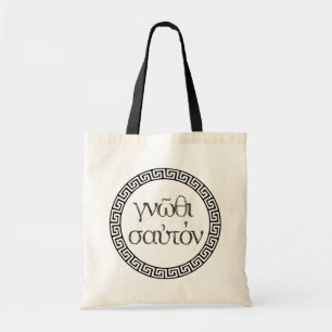Ancient Greece Quotes: Tote Tasche "Know Thyself"