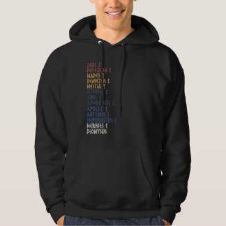 Ancient Greek God and Goddess Greek Mythology Myth Hoodie