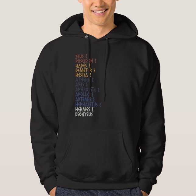 Ancient Greek God and Goddess Greek Mythology Myth Hoodie (Vorderseite)