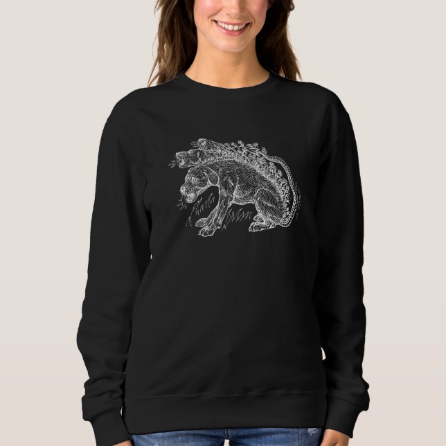 Ancient Greek Mythology Cerberus Three Headed Dog  Sweatshirt (Vorderseite)