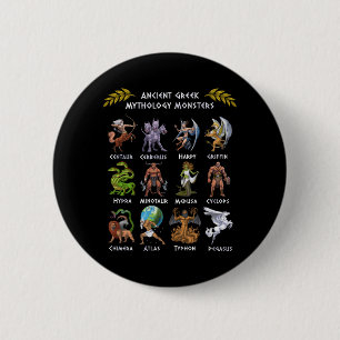 Ancient Greek Mythology Monsters Button