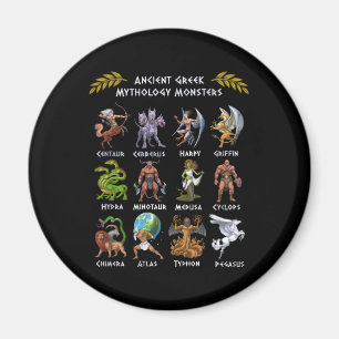 Ancient Greek Mythology Monsters Magnet
