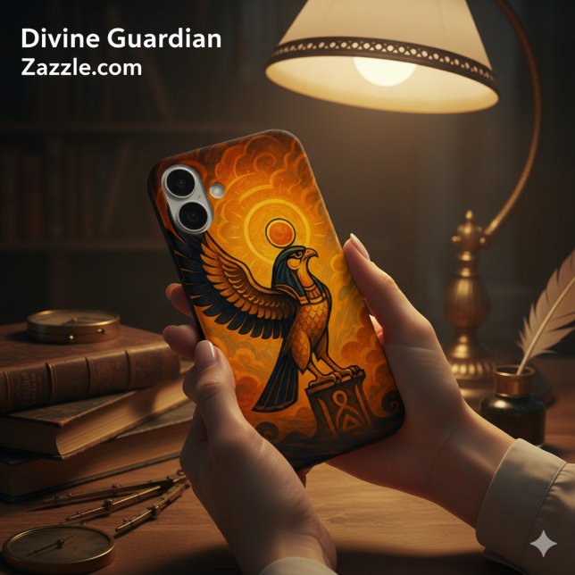 Ancient Horus Divine Sun Falcon Ember Case-Mate iPhone Hülle (Von Creator hochgeladen)