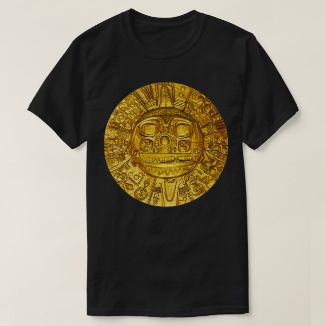 Ancient Inca Gold Sun God Disk Authentic Original T-Shirt (Design vorne)