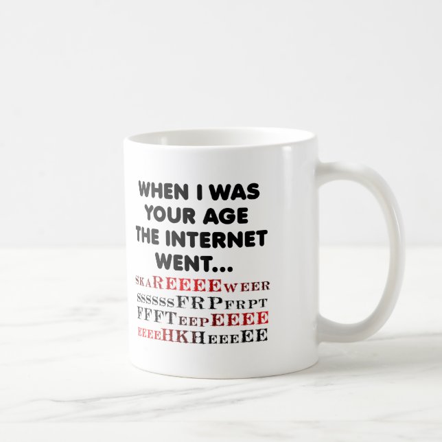 Ancient Internet Funny Mug Tasse (Rechts)