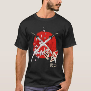 Ancient Japanese Cherry Blossom Samurai Katana Swo T-Shirt