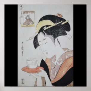 Ancient Japanese Painting circa 1796 Poster