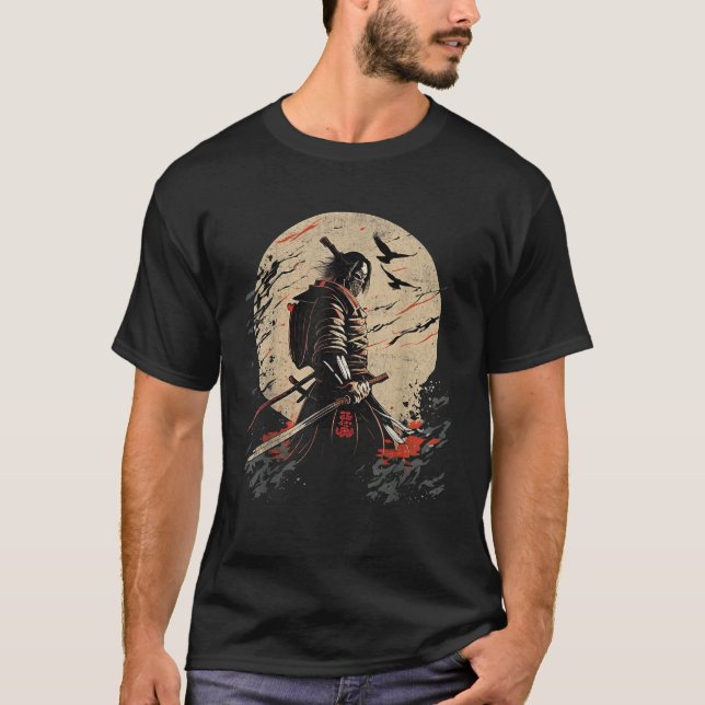 Ancient Japanese Samurai Bushido Code Warrior Gift T-Shirt (Vorderseite)