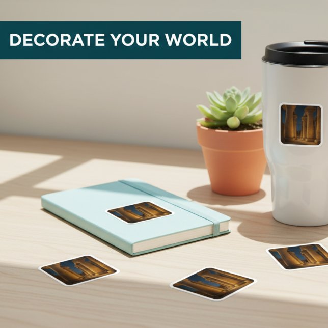 Ancient Karnak Temple Columns Sticker (Von Creator hochgeladen)