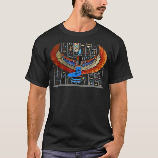 Ancient Kemet Ägyptische Königsmutter Goddess Isis T-Shirt (Vorderseite)