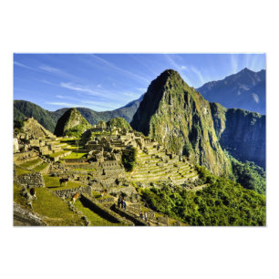Ancient Machu Picchu, letzte Zuflucht der Fotodruck