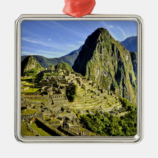 Ancient Machu Picchu, letzte Zuflucht der Ornament Aus Metall (Vorne)