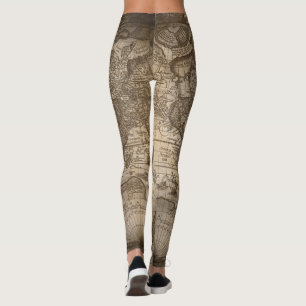 Ancient Map Leggings