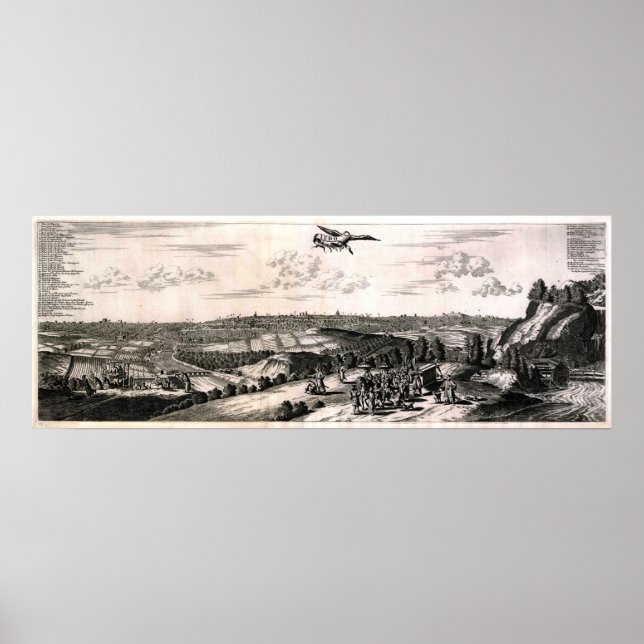 Ancient Map of Tokyo (Edo) Poster (Vorne)