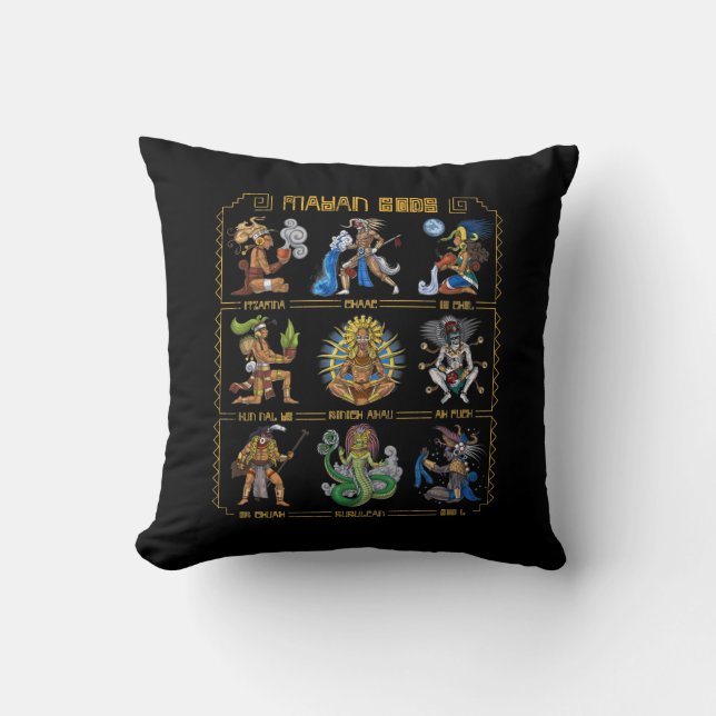 Ancient Mayan Gods Kissen (Vorderseite)