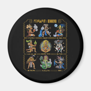 Ancient Mayan Gods Magnet