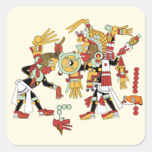 Ancient Mayan Mesoamerican Mexican Art Stickers