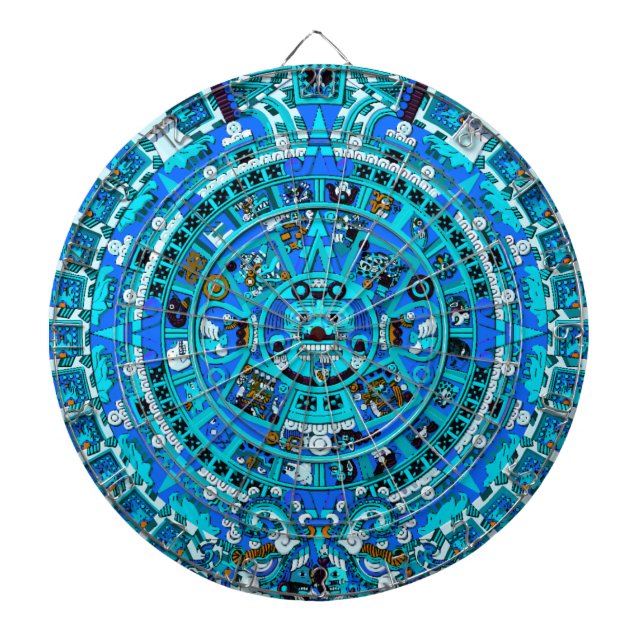 Ancient Mayan Prophetie Design Dartboard ~ Dartscheibe (vorne)