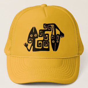 Ancient Mexican Motif Cap Truckerkappe