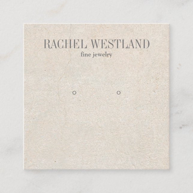 Ancient Paper Luxury Juweliervorführung Quadratische Visitenkarte (Vorderseite)