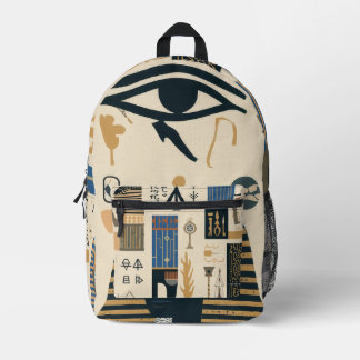 Ancient Print Backpack Bedruckter Rucksack