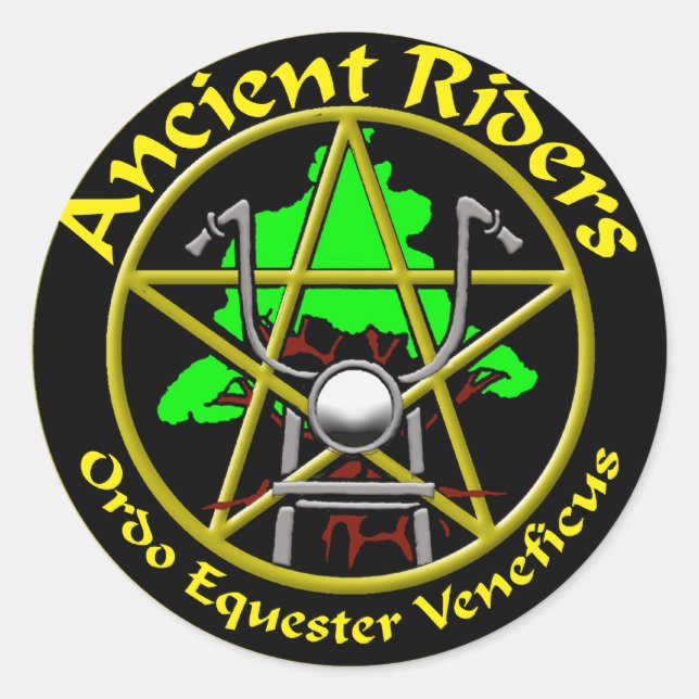 Ancient Riders 3 in. Aufkleber (Vorderseite)