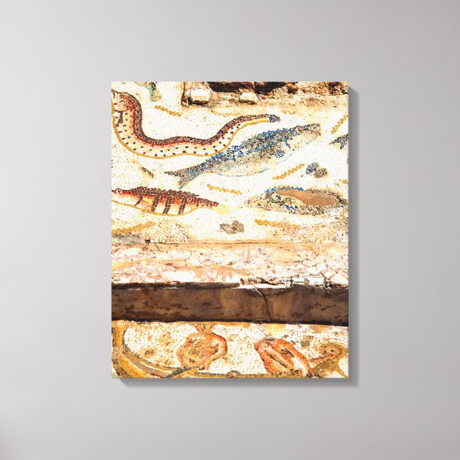 Ancient Roman Mosaic Leinwanddruck (Vorderseite)