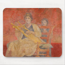 Ancient Roman Pompeii Neighbor Fresco Musical Art Mousepad