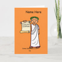 Ancient Rome Graduation Invitation Classical Rome