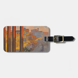 Ancient Rome Travel Ad Painting Luggage Tag Gepäckanhänger
