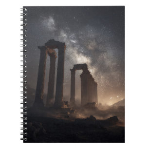 Ancient Ruins Starry Galaxy Notebook Notizblock