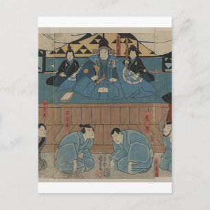 Ancient Samurai Leader um 1800 Postkarte
