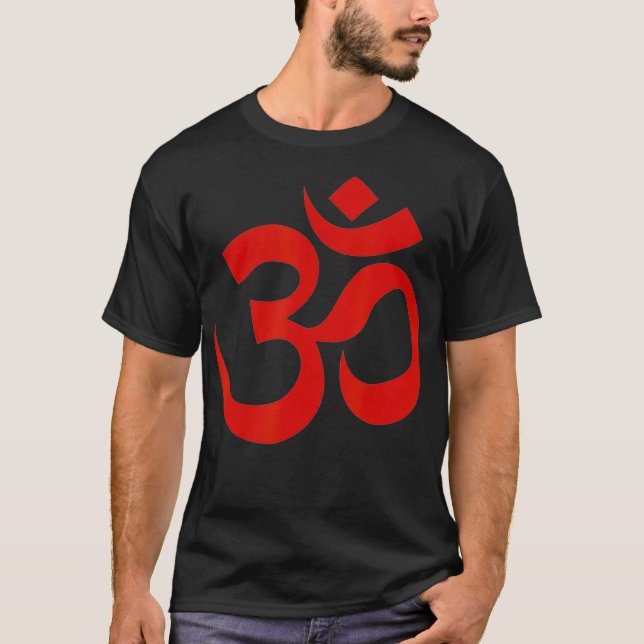 Ancient Sanskrit Om Om Symbol Yoga Meditation Spi T-Shirt (Vorderseite)