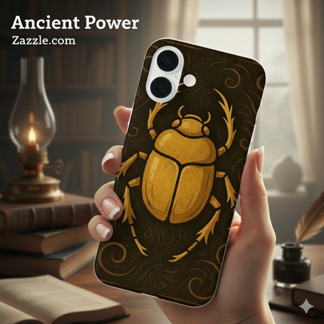 Ancient Scarab Divine Mystique Noir Gold Case-Mate iPhone Hülle (Von Creator hochgeladen)
