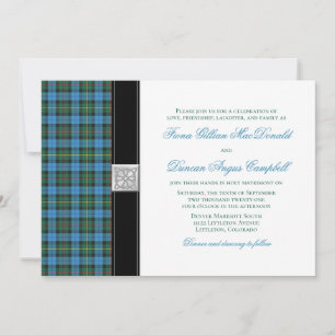 Ancient Smith Tartan Wedding Einladung