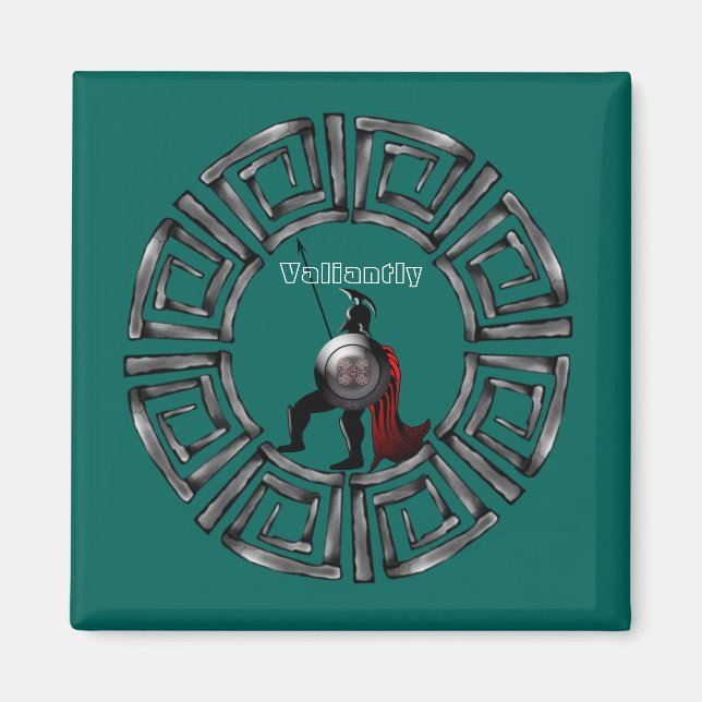 Ancient Spartan Warrior Magnet (Vorne)