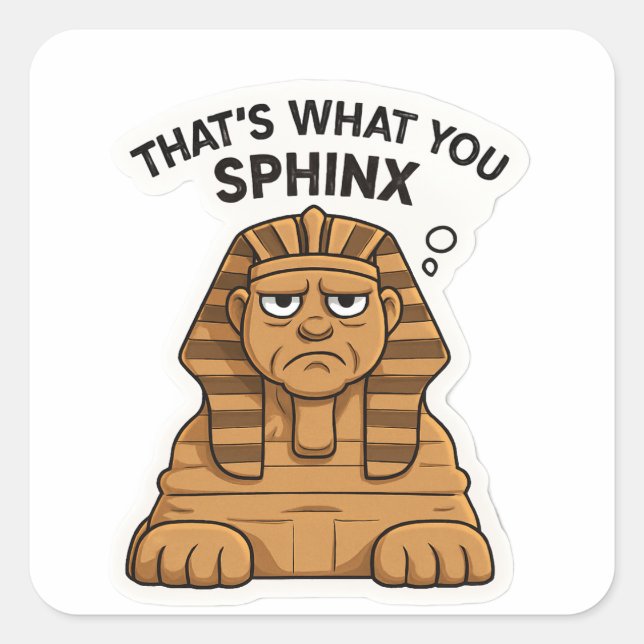Ancient Sphinx Premium Vinyl Sticker (Vorderseite)