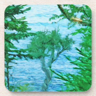 Ancient Spirit Tree in Abstrakt Untersetzer