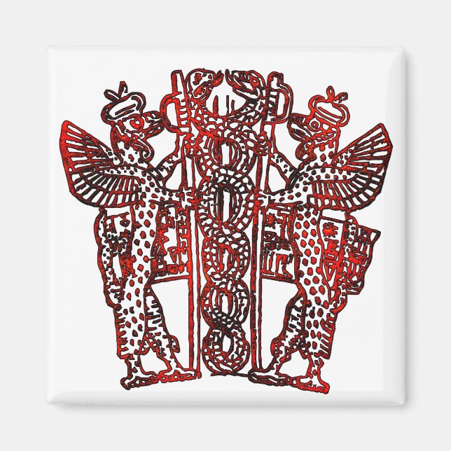Ancient Sumerian Caduceus Magnet (Vorne)