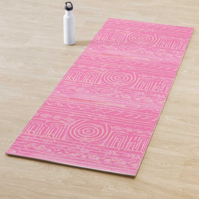Ancient Sumerian Mesopotamian Muster Pink Yogamatte (Beispiel)