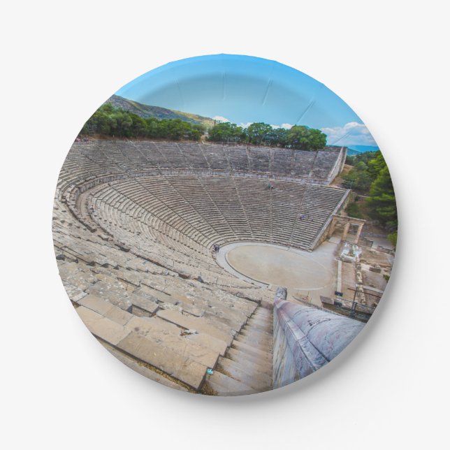 Ancient Theater Epidaurus Griechenland Teller (Vorderseite)