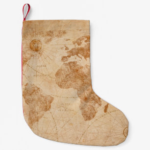 Ancient vintage world map illustrationmap, world, kleiner weihnachtsstrumpf